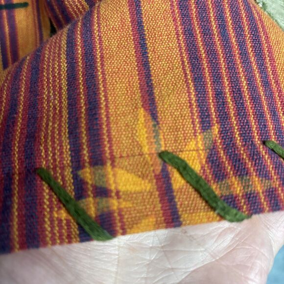 Vtg Up Cycled Patchwork Jacket XL Embroidered Lagenlook Teacher Pockets Oversize - Picture 16 of 16